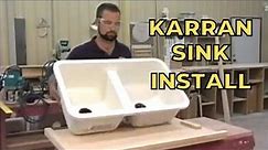 Karran Solid Surface Sink Installation in a Laminate Countertop