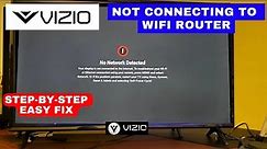 How to Fix VIZIO Smart TV Not Connecting To the WiFi | Step-by-step Easy Fix in 2 mins