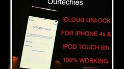 IPHONE 4s|| iIPOD 5th GENERATION ICLOUD ACTIVATION LOCK UNLOCKED 100% WORKING PERMANENT SOLUTION