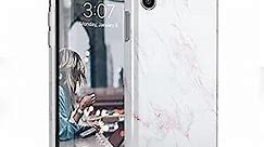 Casely iPhone X/XS Case | Beautiful White and Pink Marble Case