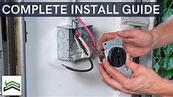 How To Install a 240 Volt Outlet | Electric Car Charging