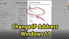 How to change IP address in Windows 11: Without any Software