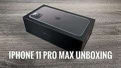 iPhone 11 Pro Max Space Grey Unboxing & Setup