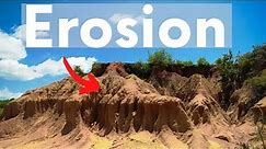 Erosion of rocks