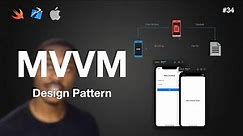 iOS Dev 34: MVVM Design Pattern Explained with Example | Swift 5, XCode 13
