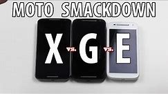 Moto Smackdown - Moto X vs. Moto G vs. Moto E