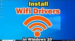How To Install any Wifi Drivers on Windows 10 PC or Laptop