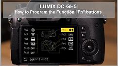 Panasonic - LUMIX G Series - DC-GH5, DC-GH5S, DC-G9 - How to Program the Function "Fn" buttons.