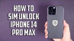 How To Unlock iPhone 14 Pro Max