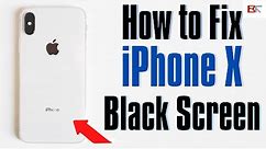 How to Fix iPhone X Black Screen But Still Works or Black Screen of Death | Turn Back ON