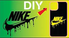 Nike Logo DIY On Case IPhone 11 Pro -Sticker Design
