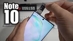 How to install SD and SIM card into Samsung Galaxy Note 10