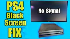 PS4 Black Screen FIX