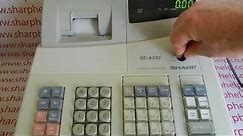 Sharp XE-A202 / XEA202 How To Program The Date And Time Sharp XE-A202 Cash Register