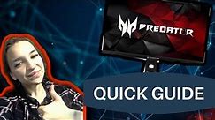 🗝️🗝️ QUICK GUIDE ACER PREDATOR XB27HU- HOW TO CALIBRATE Your Monitor🗝️🗝️
