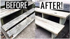 How to Repair or Add DECK, PORCH STEPS, EXTERIOR TREADS!!! (Fast & Easy) | Andrea Jean Cleaning