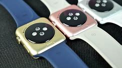 Apple Watch Sport Rose Gold & Gold Colors - Unboxing & Comparison