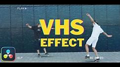 How To Make FREE VHS Effect In Davinci Resolve 18 Tutorial