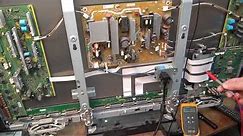 Panasonic tc46s2 plasma 10 blink shut down component level repair