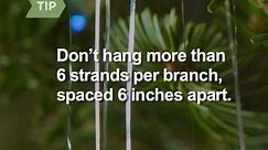 How to Hang Garlands & Tinsel on a Christmas Tree
