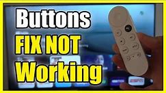 How to FIX Buttons Not Working on Remote on Chromecast with Google TV (Setup TV)