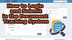 DTS | How to login and Submit