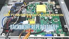 LED TV Inverter Drive Conversion and Backlight Replacement