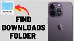 How to Find the Downloads Folder on your iPhone or iPad | iOS 16/15/14 (2023)