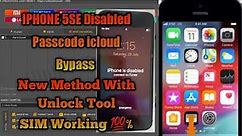 iPhone 5SE Disable Passcode icloud, Bypass By UnlockTool Big Update Apple New Trick Sim Working 100%