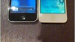 iPhone 3G vs iPhone 4 boot up test #shorts #iphone3g #ios4 #iphone4 #ios7
