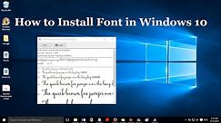 How to install fonts in windows 10 (2 simple methods)