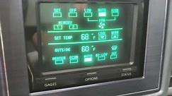 1989 Buick Reatta Dash Touch Screen Vintage CRT