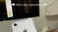 iphone xr transparent case / clear case