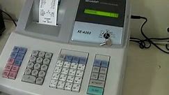 Sharp Xea-203 Cash Register Demonstration and basic operation.