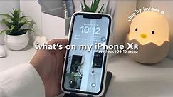 what’s on my iPhone XR — aesthetic iOS 16 setup in 2023