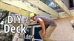How to Build a deck- DIY Style -in 3 days Step by step Beginners guide