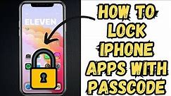 Enhanced Security : Lock iPhone Apps with A Passcode!