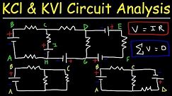 Kirchhoff's Law, Junction & Loop Rule, Ohm's Law - KCl & KVl Circuit Analysis - Physics