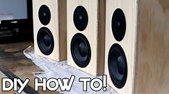 HOW TO: DIY 7" Bookshelf Speaker Build - Dayton Esoteric & Peerless