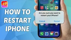 How to Restart iPhone! - iOS 17