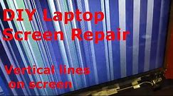Vertical lines on laptop DIY repair (Asus X53S)
