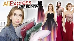 TRYING ON ALIEXPRESS PROM DRESSES!! *Huge Success* & Giveaway