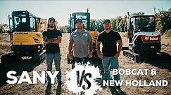 How to Buy A Mini Excavator: Comparing SANY Vs. New Holland Vs. Bobcat Mini Excavators