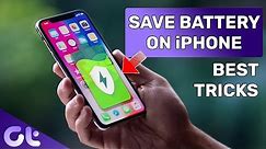 Top 10 Battery Saving Tricks for iPhone XR To Extended Usage (2019) | Guiding Tech