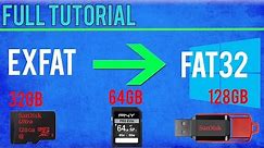 HOW TO: Format SD Card To FAT32 | Win 10/8.1/8/7/Vista | TUTORIAL