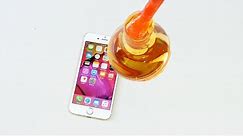 Pouring a Hot FireBall of Molten Glass on an iPhone 6S!
