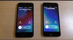 iPhone 5 vs iPhone SE Incoming Call
