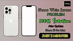 iphone 13 pro max 13 series white screen problem solution | how to fix iphone white screen | ibox