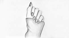 Graceful Sketch Woman's Hand