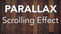 Parallax Scrolling Effect with Fixed Background Using HTML & CSS